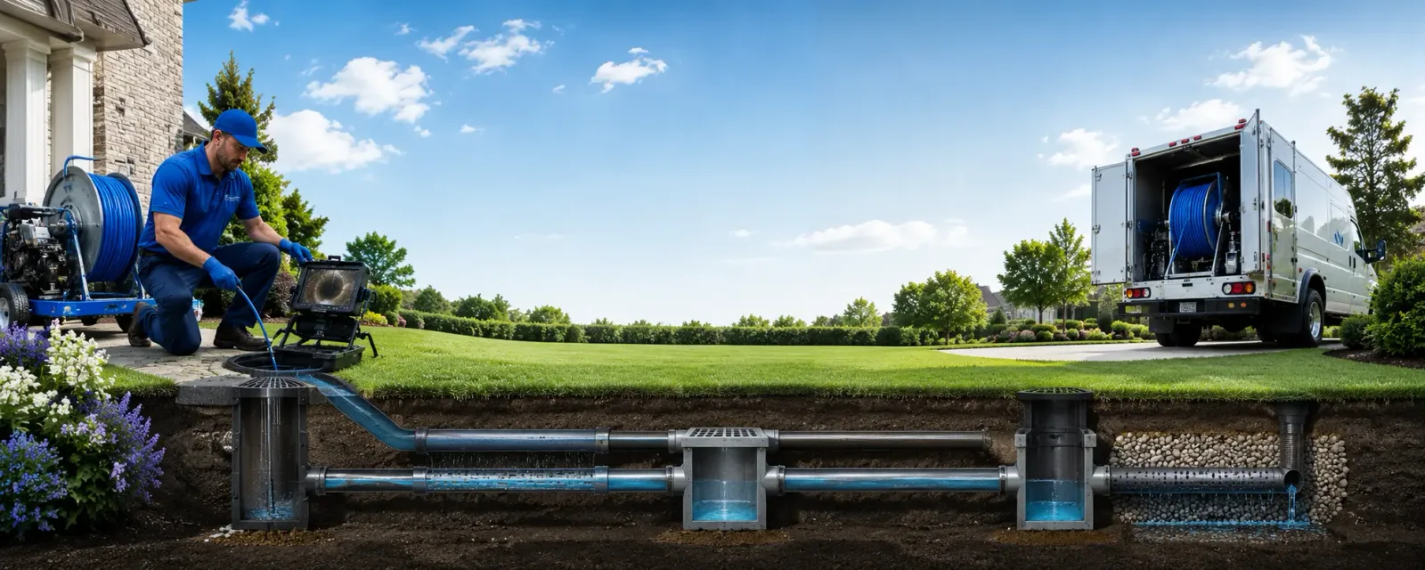 Outdoor drain cleaning information for Pingree Grove, IL